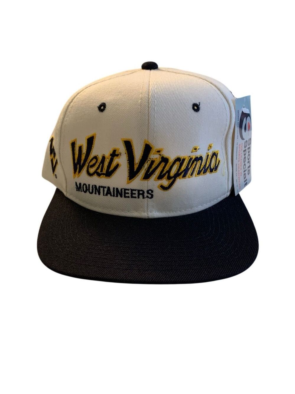 Vintage 90s West Virginia Mountaineers Sports Specialty Hat NEW WITH TAGS